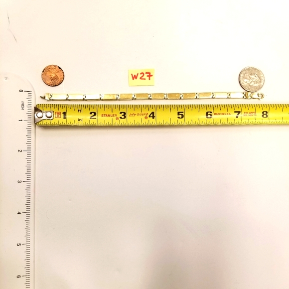 NIB Cold Water Creek Rhodochrosite Gold plated over 925 silver bracelet Chile - Picture 8 of 14